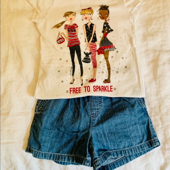 🌈☀️ADORABLE SET Girls-Shorts and Top